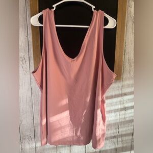 Women’s Kate & Mallory 2X V Neck Mauve Nylon/Spandex Tank Top 672